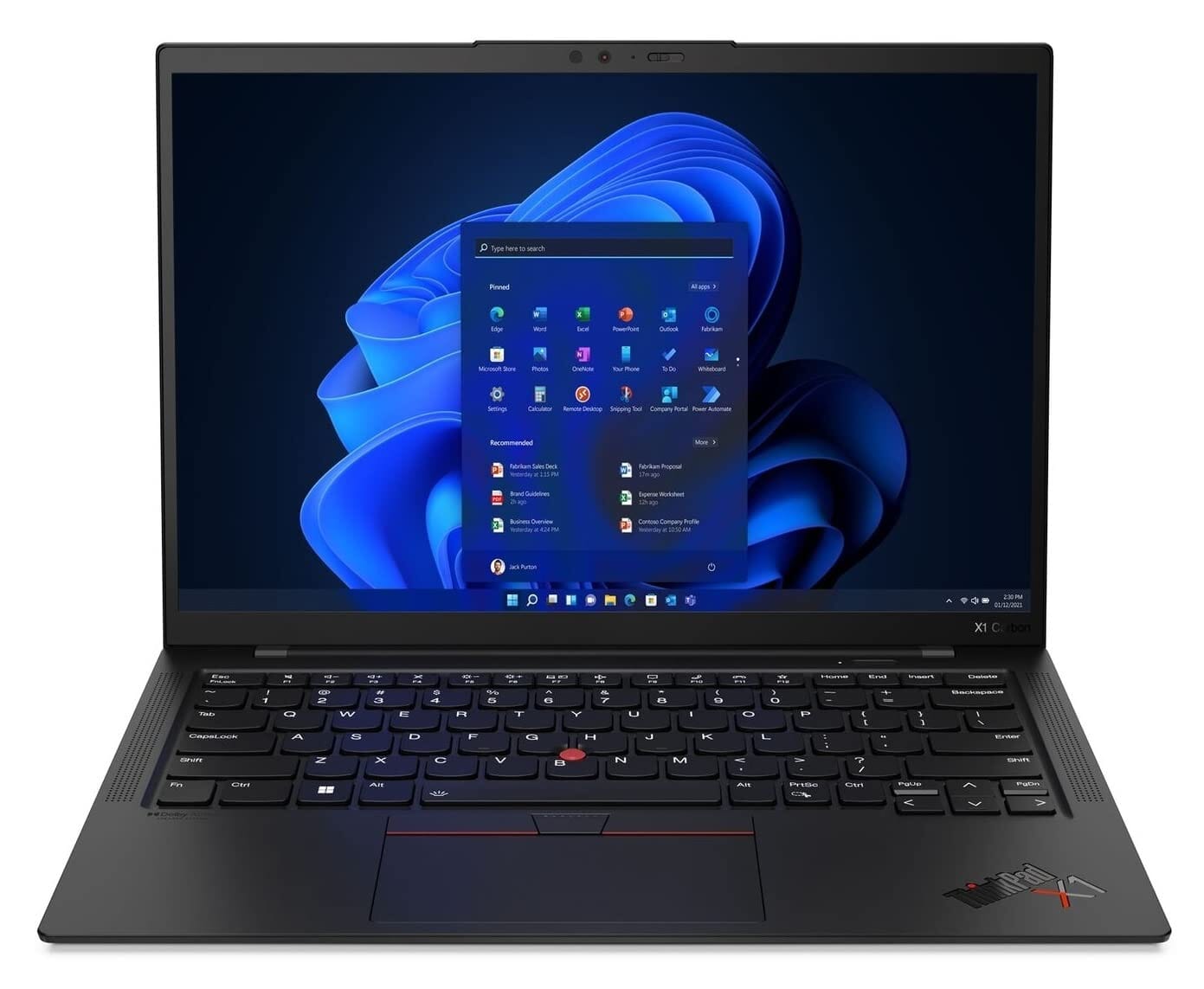 Lenovo X1 Carbon G10 i5-1245U 16GB 256GB 14" WUXGA Win 11 Pro Laptops Lenovo Intel Core i5-1245U 16GB DDR5 256GB