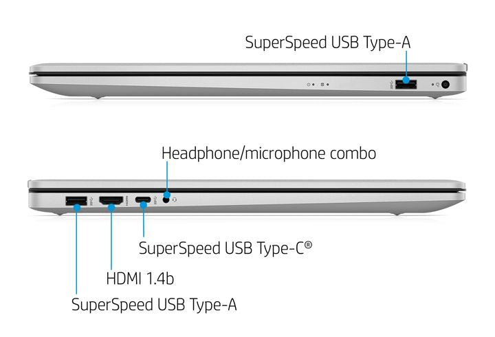 HP 17 Notebook 17,3" FHD Ryzen 7 5700U 512GB SSD 16GB DDR4 Win 11 Laptops HP 